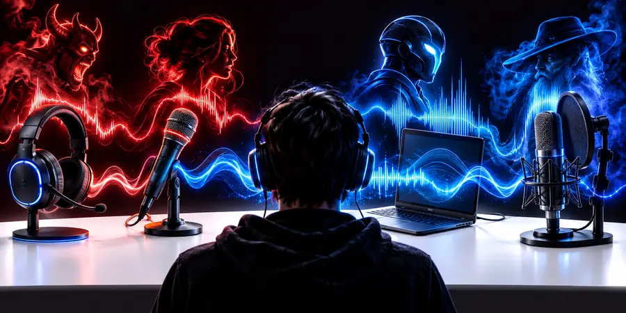Illustration comparant des changeurs de voix accessibles gratuitement